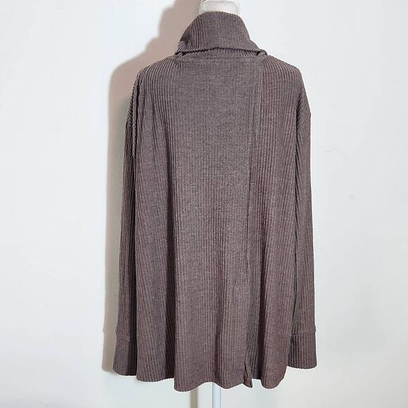 Jane and Delancey Brown Ribbed Knit Cowl Neck Pullover NWT Size XL - Picture 5 of 10